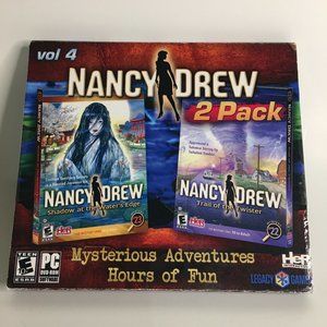 NEW PC Game 2 Pack - Nancy Drew TRAIL OF THE TWISTER + SHADOW AT THE WATERS EDGE